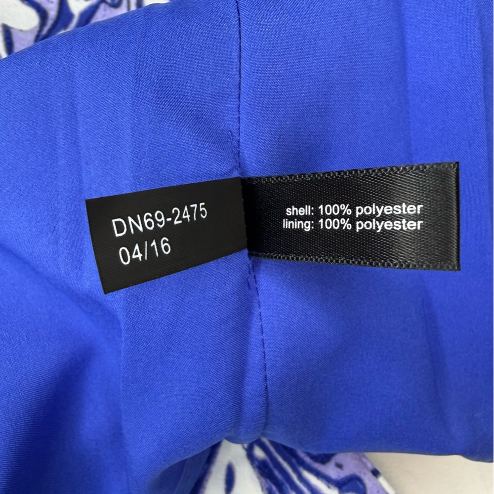 NWT The‎ Limited Blue and White Tile-Print Mini Dress - Picture 9 of 11